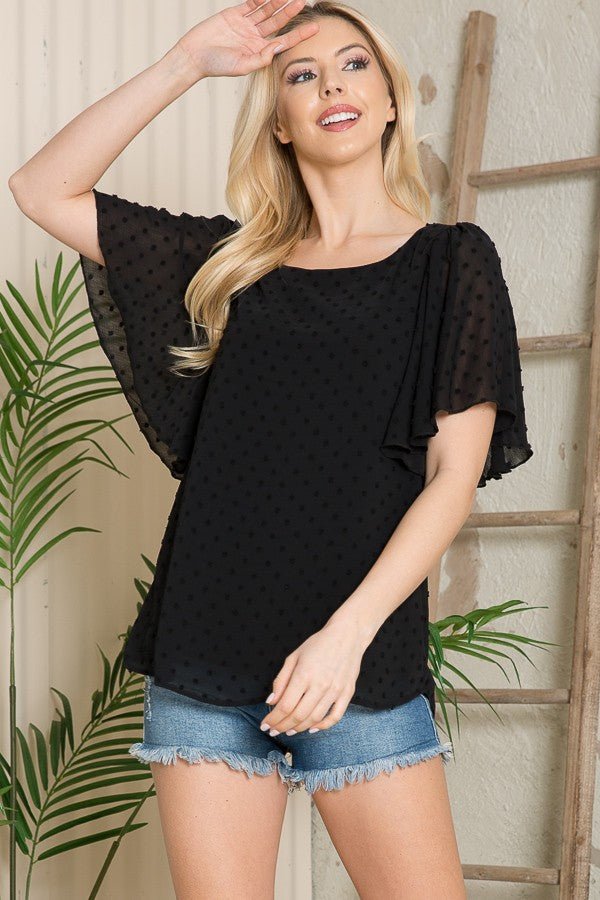 Swiss Dot Blouse