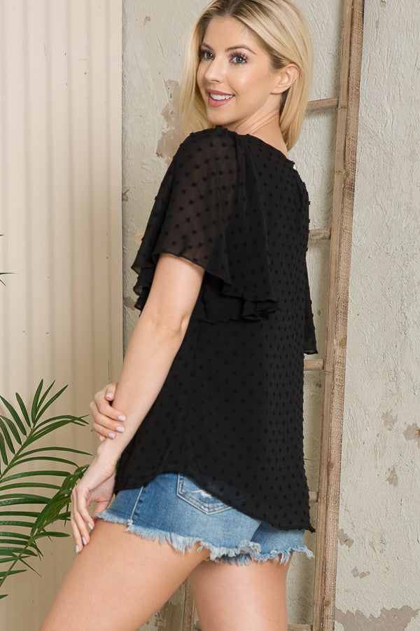 Swiss Dot Blouse