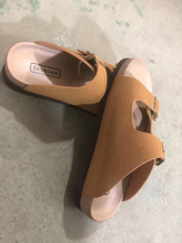 Load image into Gallery viewer, RTS: Buckle and Suede Sandal
