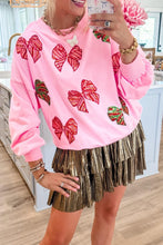 Load image into Gallery viewer, Sequin Bowknot Sweatshirt
