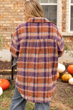 Load image into Gallery viewer, Multicolour Plus Size Plaid 
Shacket
