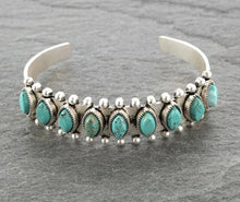 Load image into Gallery viewer, Turquoise Open Bracelet
