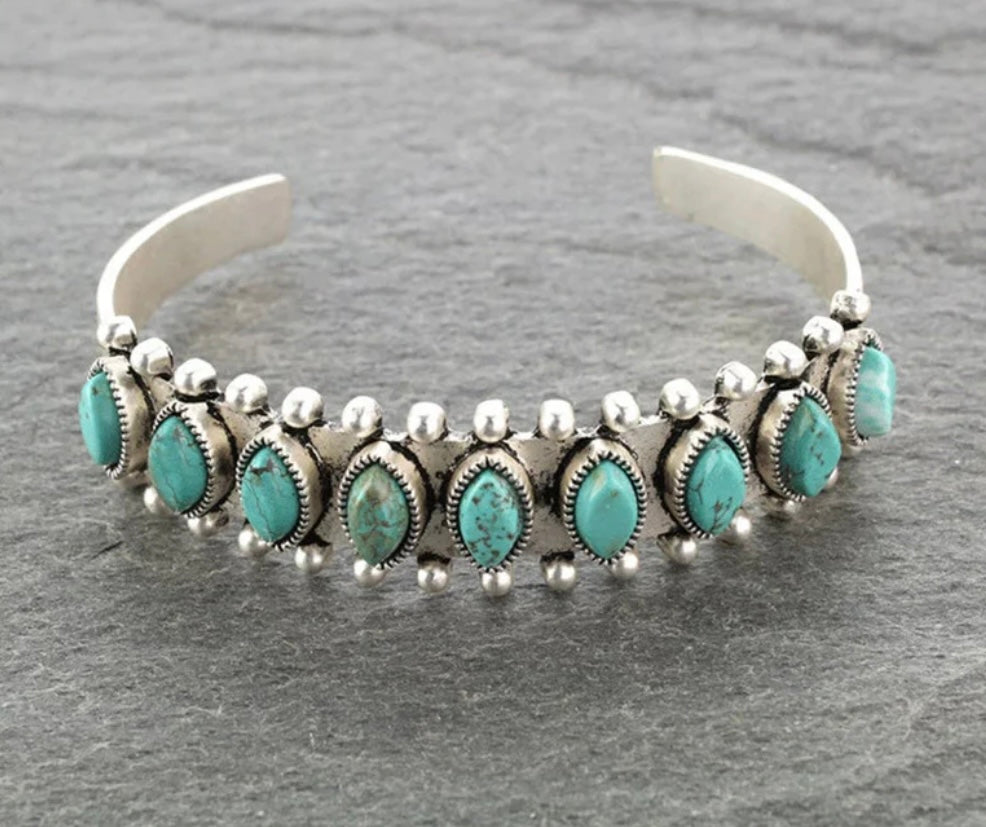 Turquoise Open Bracelet