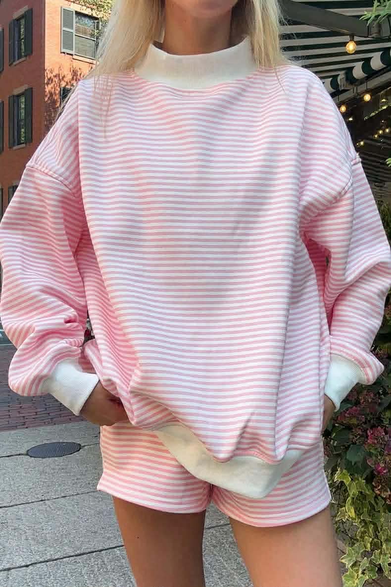 Pink Striped Mock Sets