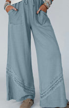 Load image into Gallery viewer, Lace Detail Wide Leg Pants
