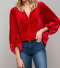 Load image into Gallery viewer, V-Neck Three-Quarter Sleeve Blouse
