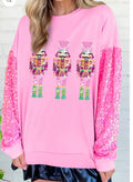 Christmas Sequin Sleeve Sweatshirt