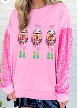 Load image into Gallery viewer, Christmas Sequin Sleeve Sweatshirt
