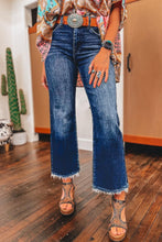 Load image into Gallery viewer, Wash Hem High Waist Flared Jeans
