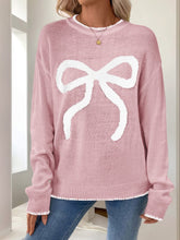 Load image into Gallery viewer, Valentine&#39;s Day Bow Loose Sweater
