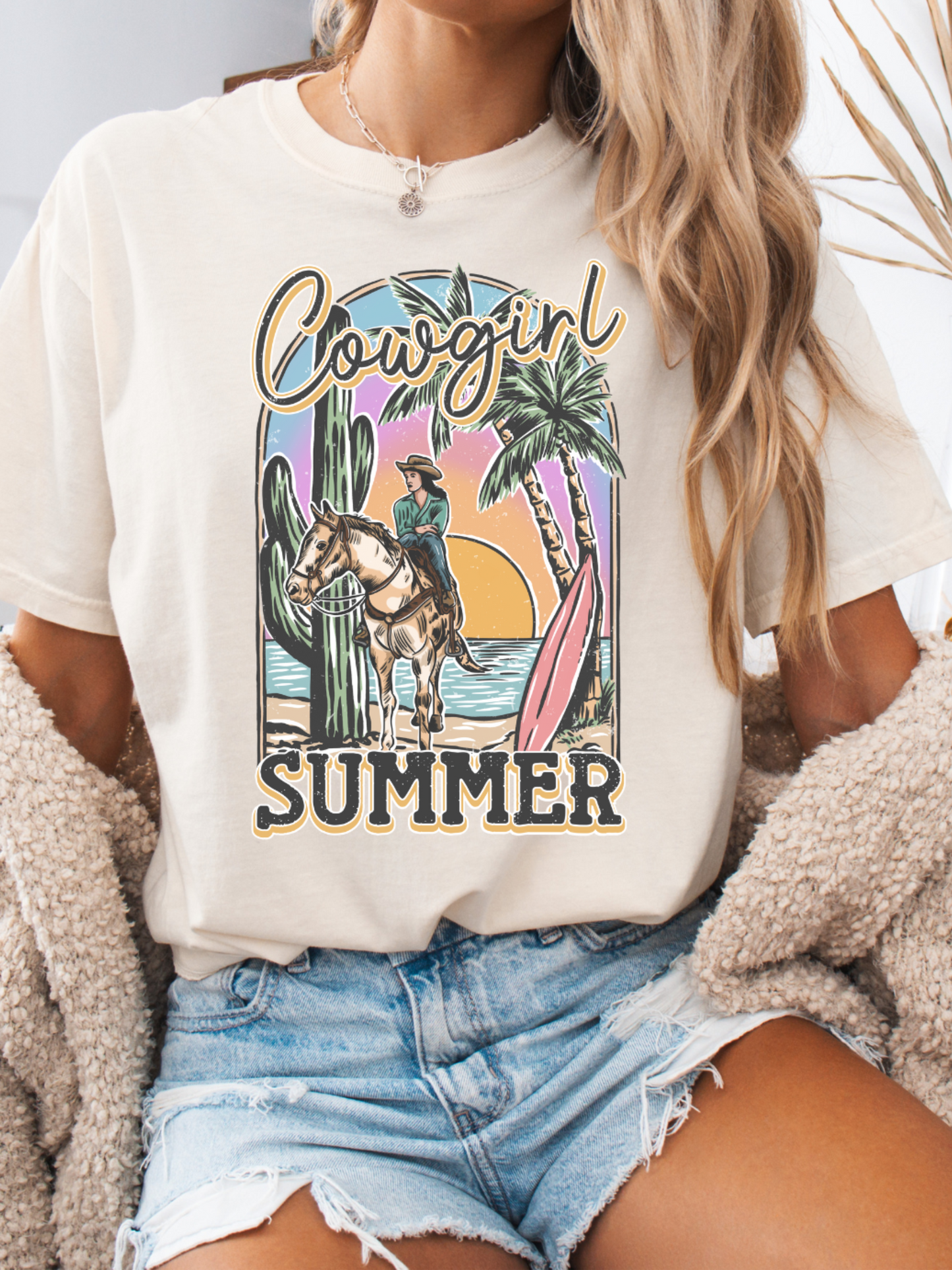 Cowgirl Summer Graphic Tee Willow Boutique