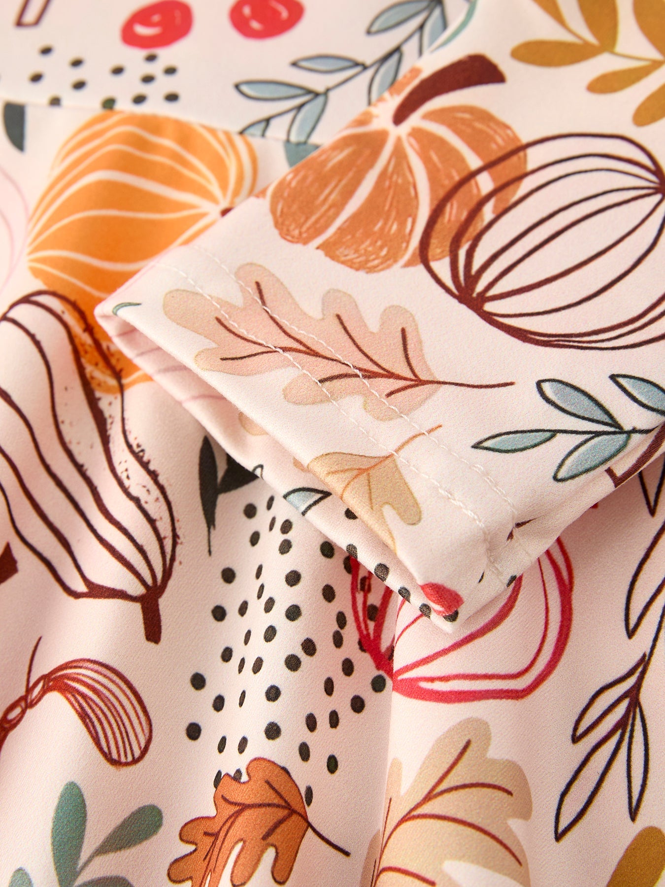 Fall Thanksgiving Pumpkin Leaf Print Dress Rylee Faith Designs