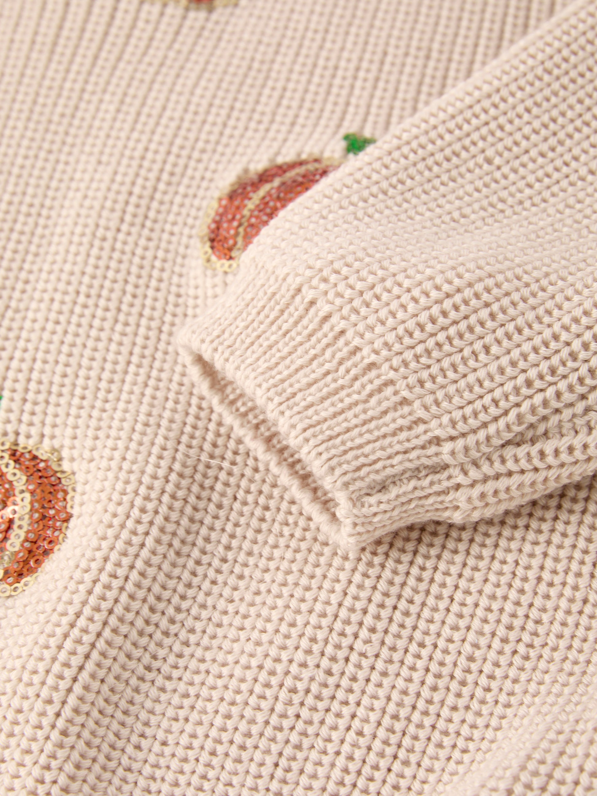 Thanksgiving Pumpkin Sequin Sweater – Beige, Perfect for Fall Rylee Faith Designs