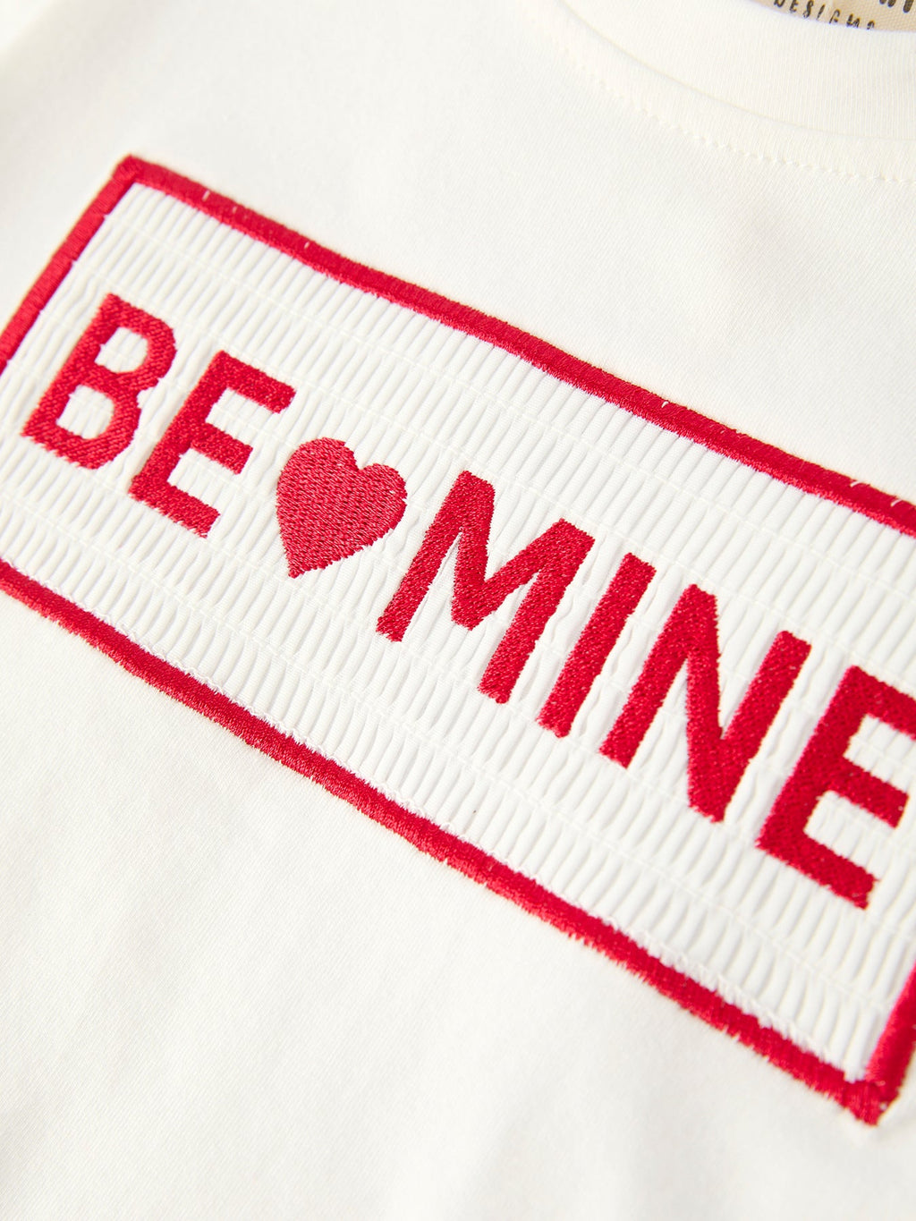 Valentine's Day "BE ❤ MINE" Embroidered Boy's Set