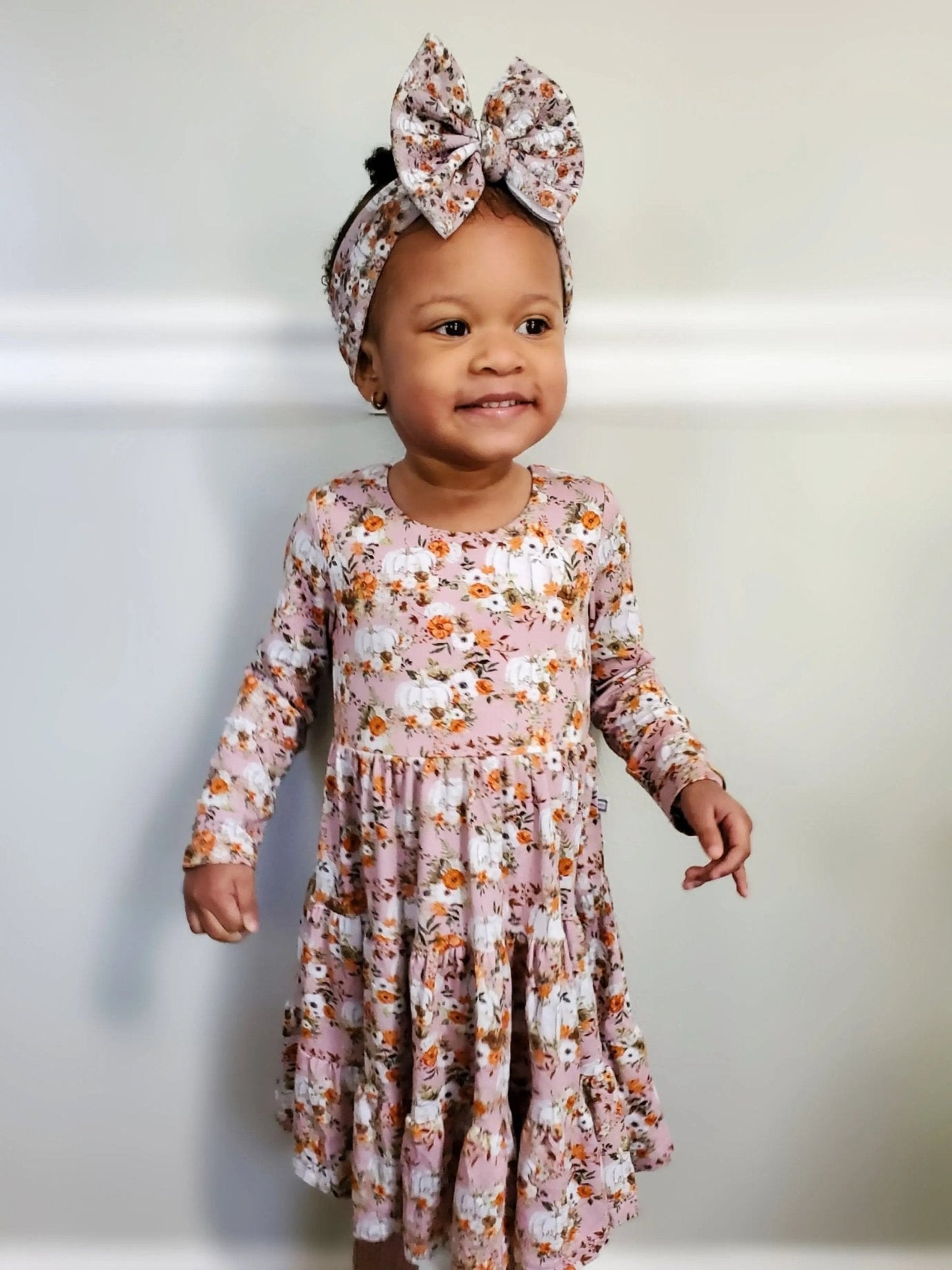 Long Sleeve Twirl Dress & Short Set