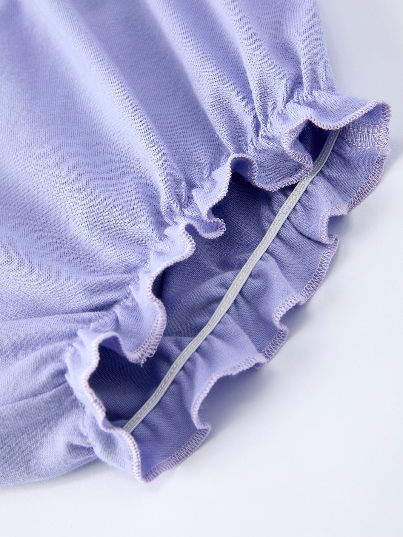 PREORDER Purple Floral Smocked Embroidery Baby Girls Bloomers Set