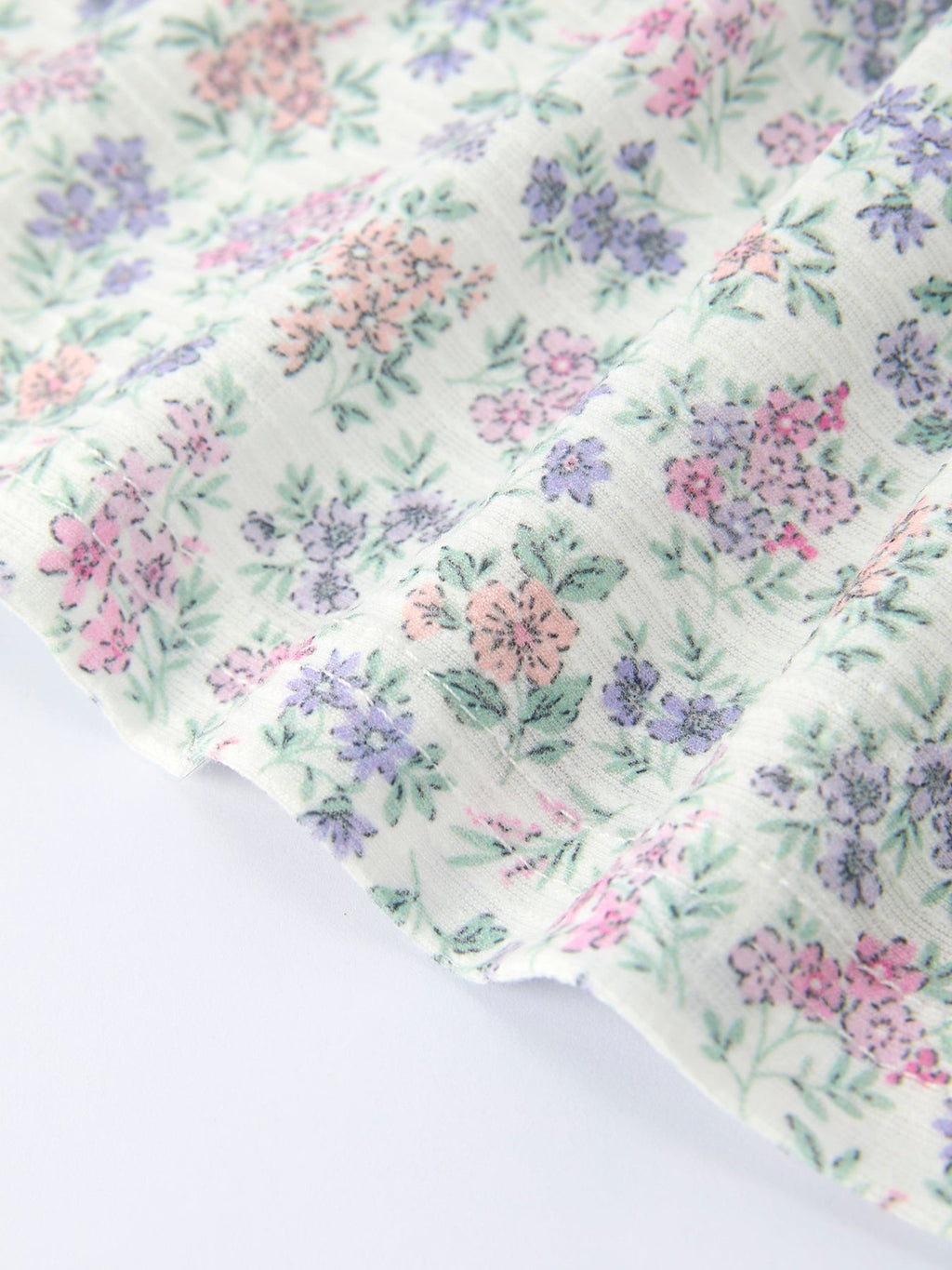 PREORDER Purple Floral Smocked Embroidery Baby Girls Bloomers Set