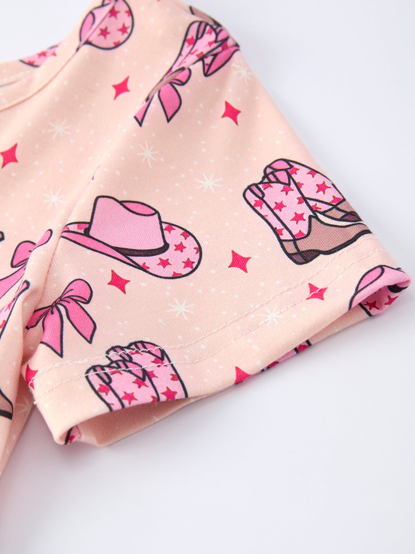 Western Print Girl Short Sleeve Dress Rylee Faith Designs