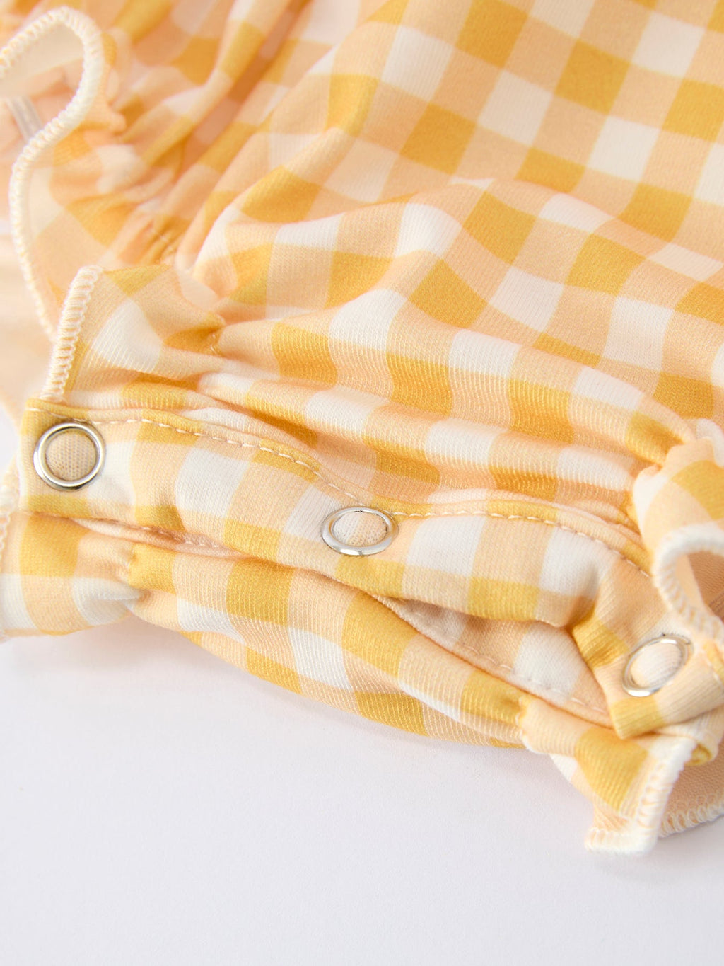 Fish Embroidery Smocking Plaid Baby Girl Romper