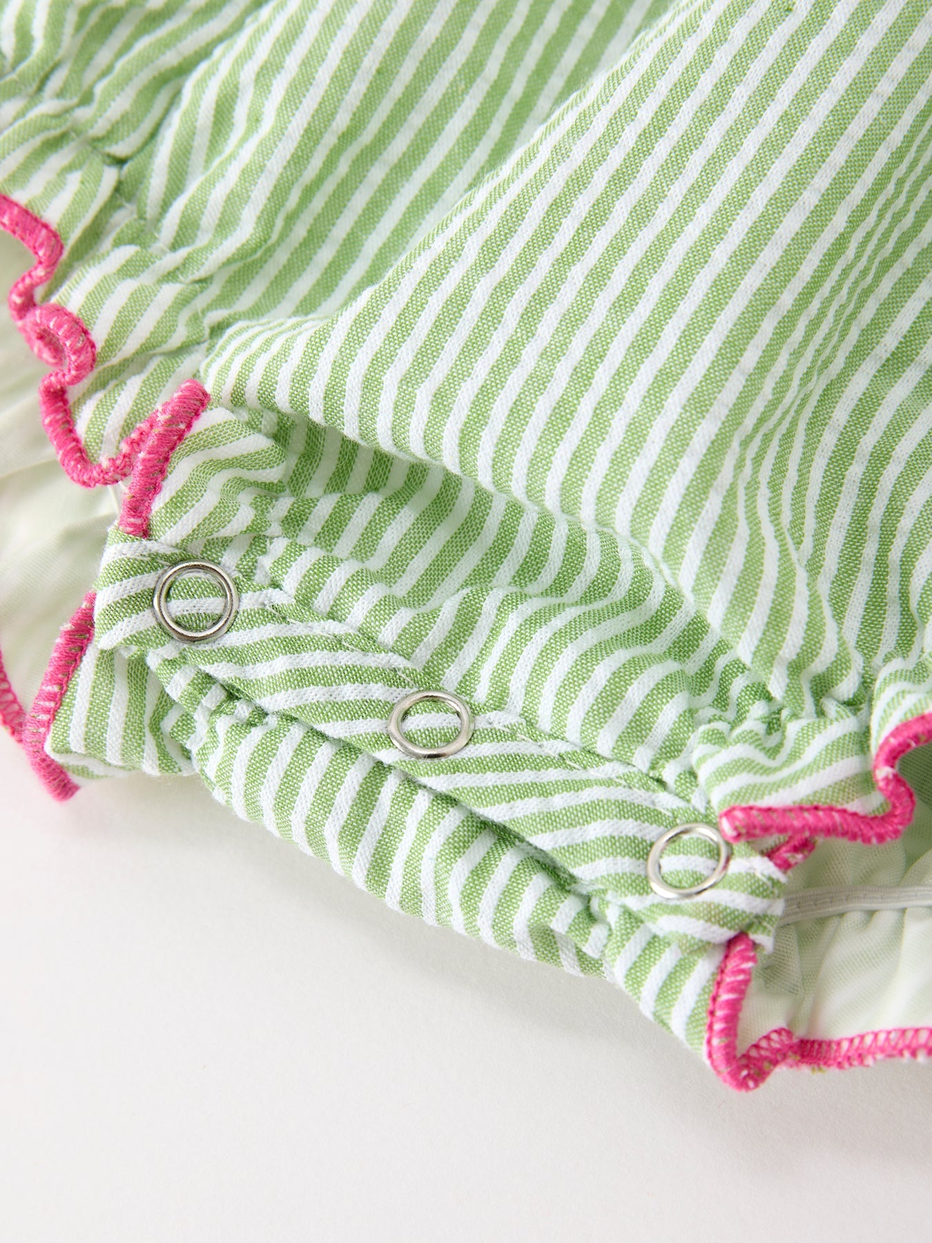 Western Boots Cactus Girls Romper Stripe Ruffle Strap Rylee Faith Designs
