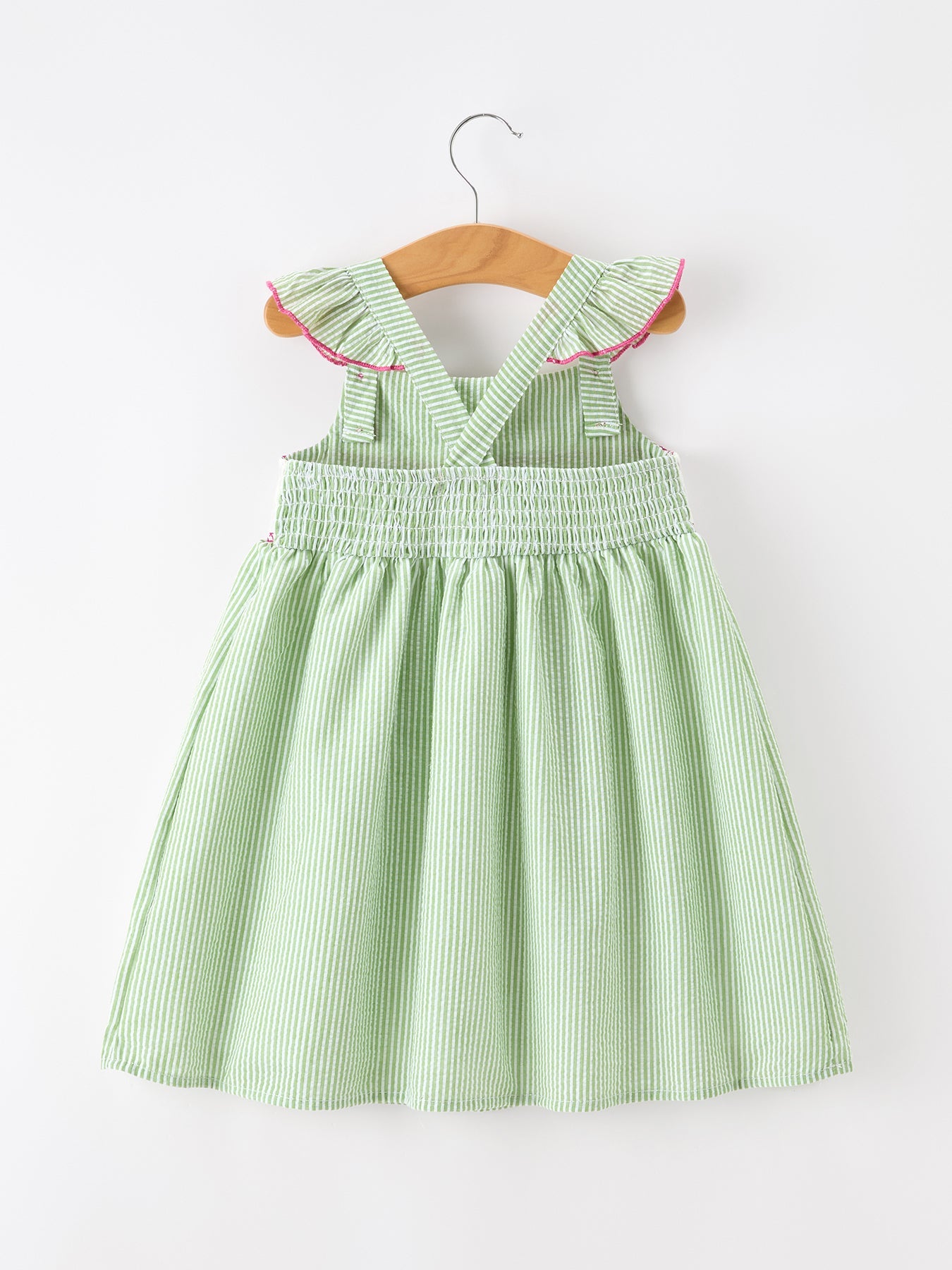 Western Boots Cactus Girls Dress Stripe Rylee Faith Designs