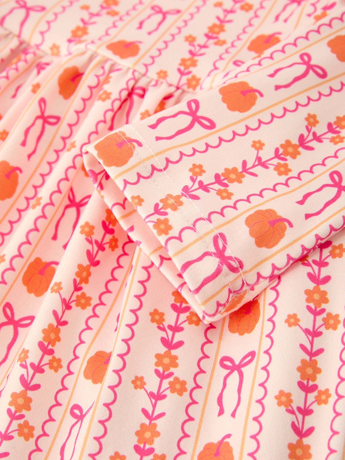 Halloween Thanksgiving Pumpkin Bow Pocket Girls Dress Rylee Faith Designs
