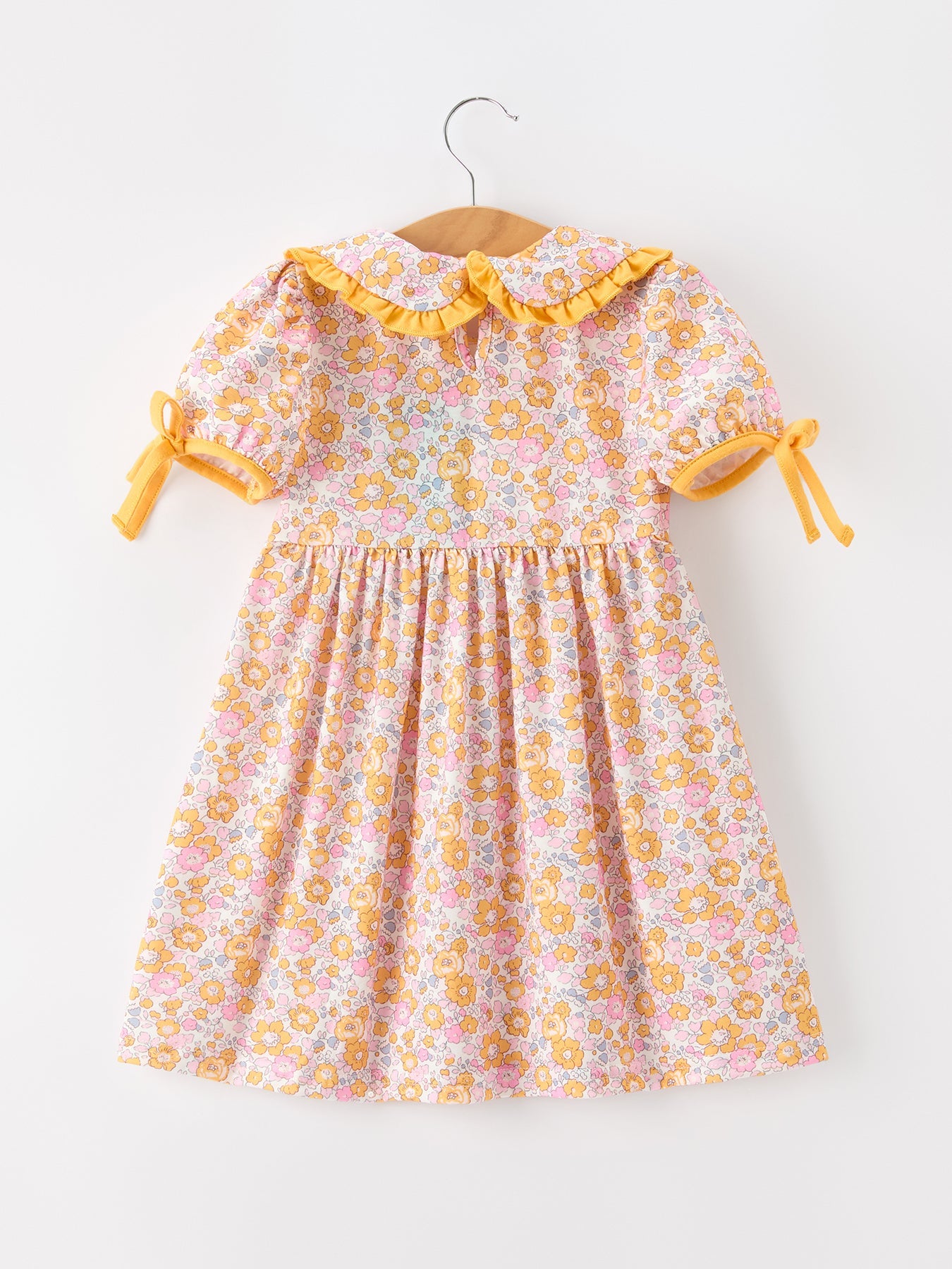 Halloween Pumpkin Floral Girls Dress Rylee Faith Designs