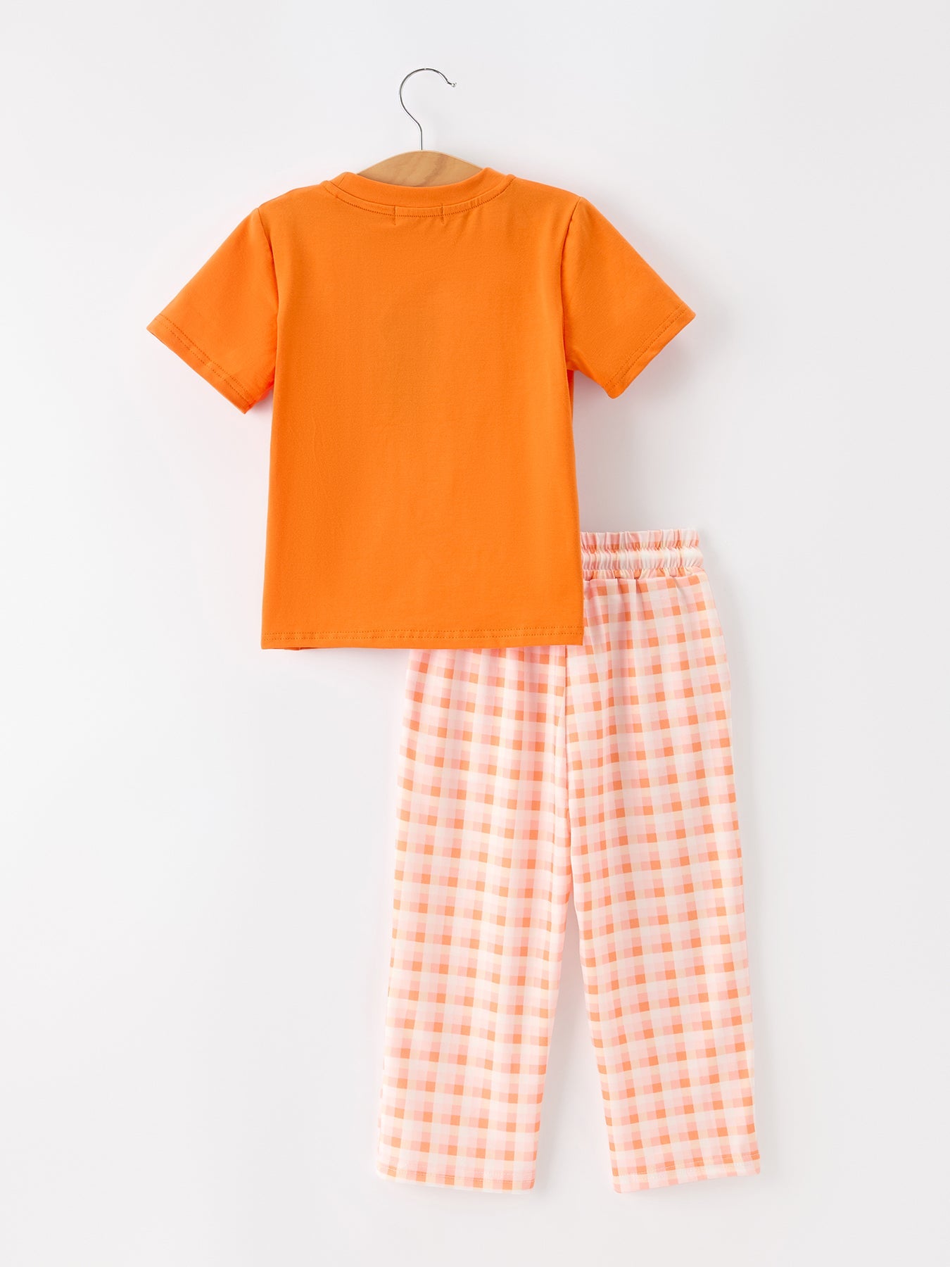 Halloween Pumpkin Plaid Boys Pants Set Rylee Faith Designs