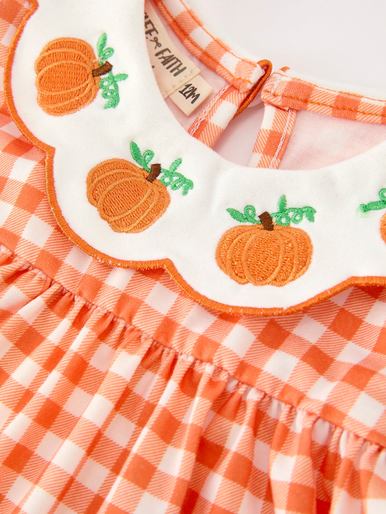 Thanksgiving Halloween Pumpkin Puff Sleeve Girls Bloomer Set Rylee Faith Designs