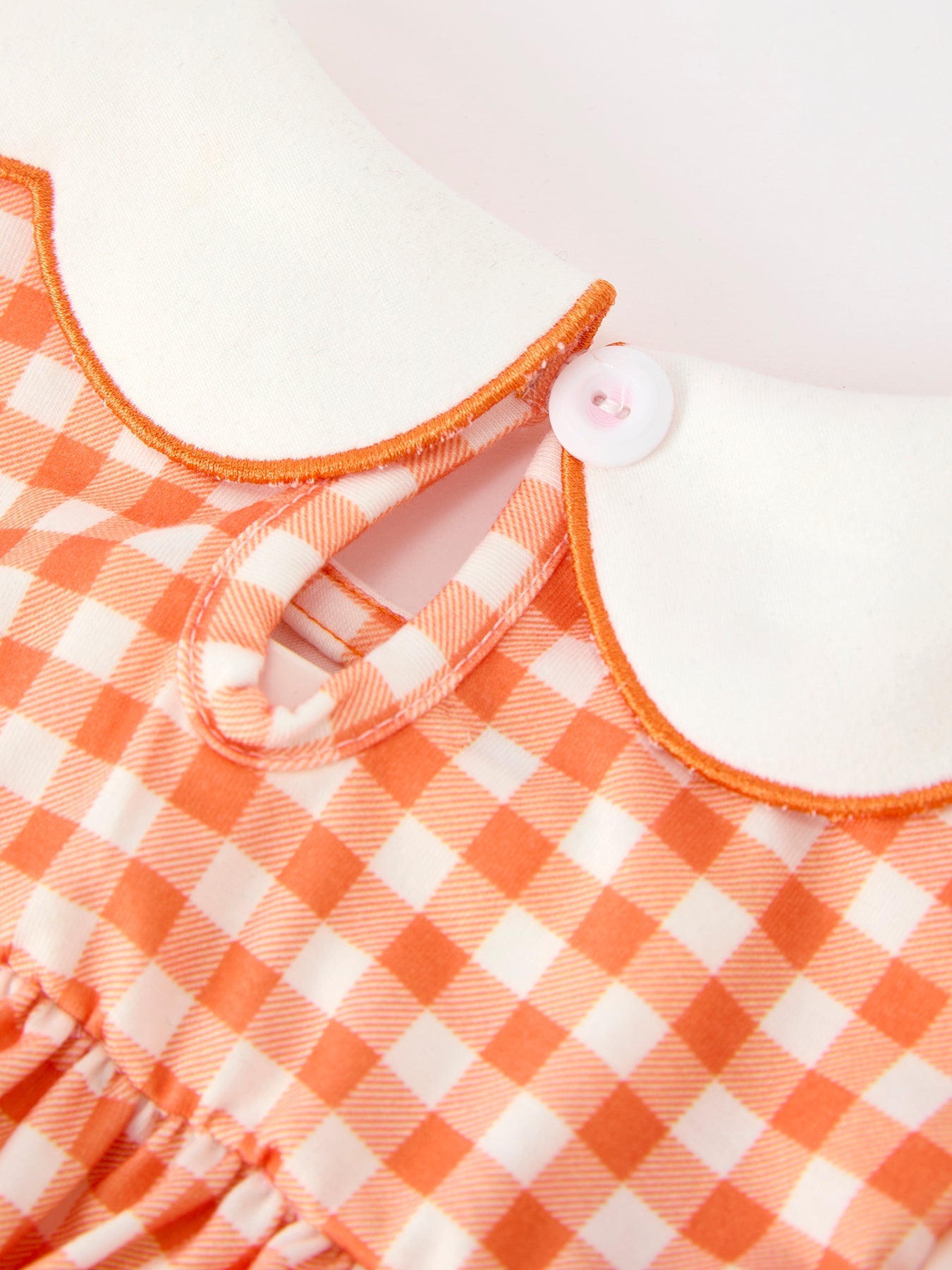 Fall Pumpkin Embroidered Puff Sleeve Girls Dress Rylee Faith Designs