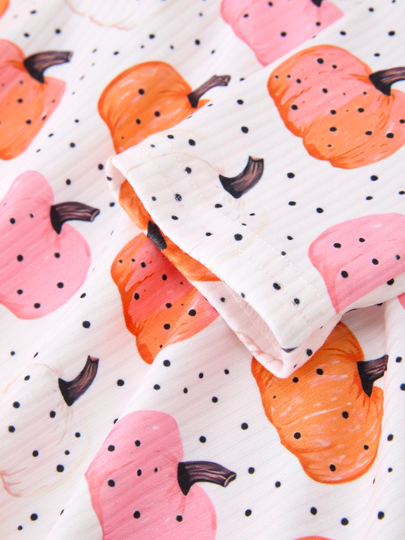 Fall Pumpkin Print Girls Twirl Dress Long Sleeve Rylee Faith Designs