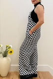 Load image into Gallery viewer, Checkered Print Pockets casual jumpsuit
