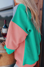 Load image into Gallery viewer, Colorblock Patchwork Sweatshirt
