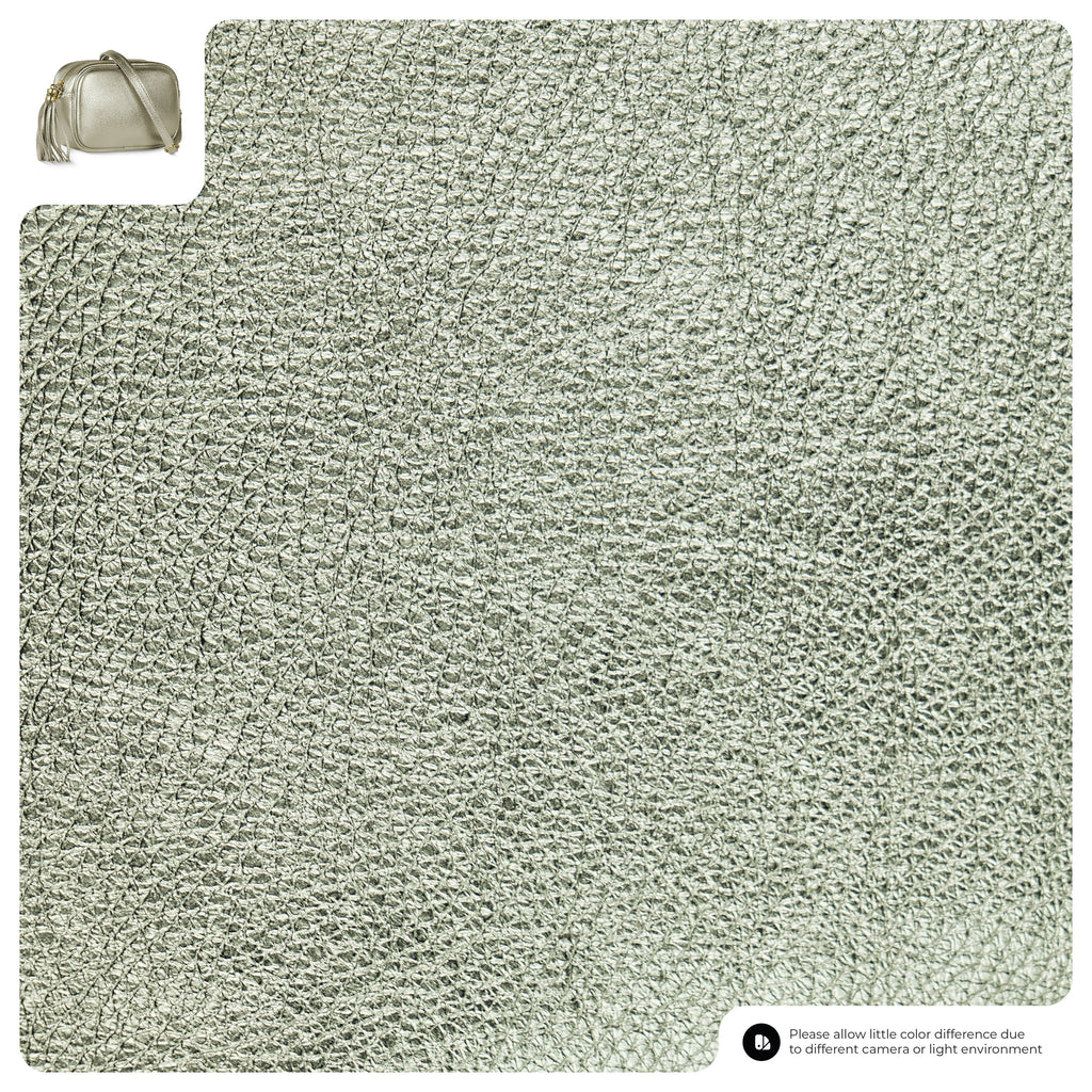 Metallic Calf Leather Crossbody Bag