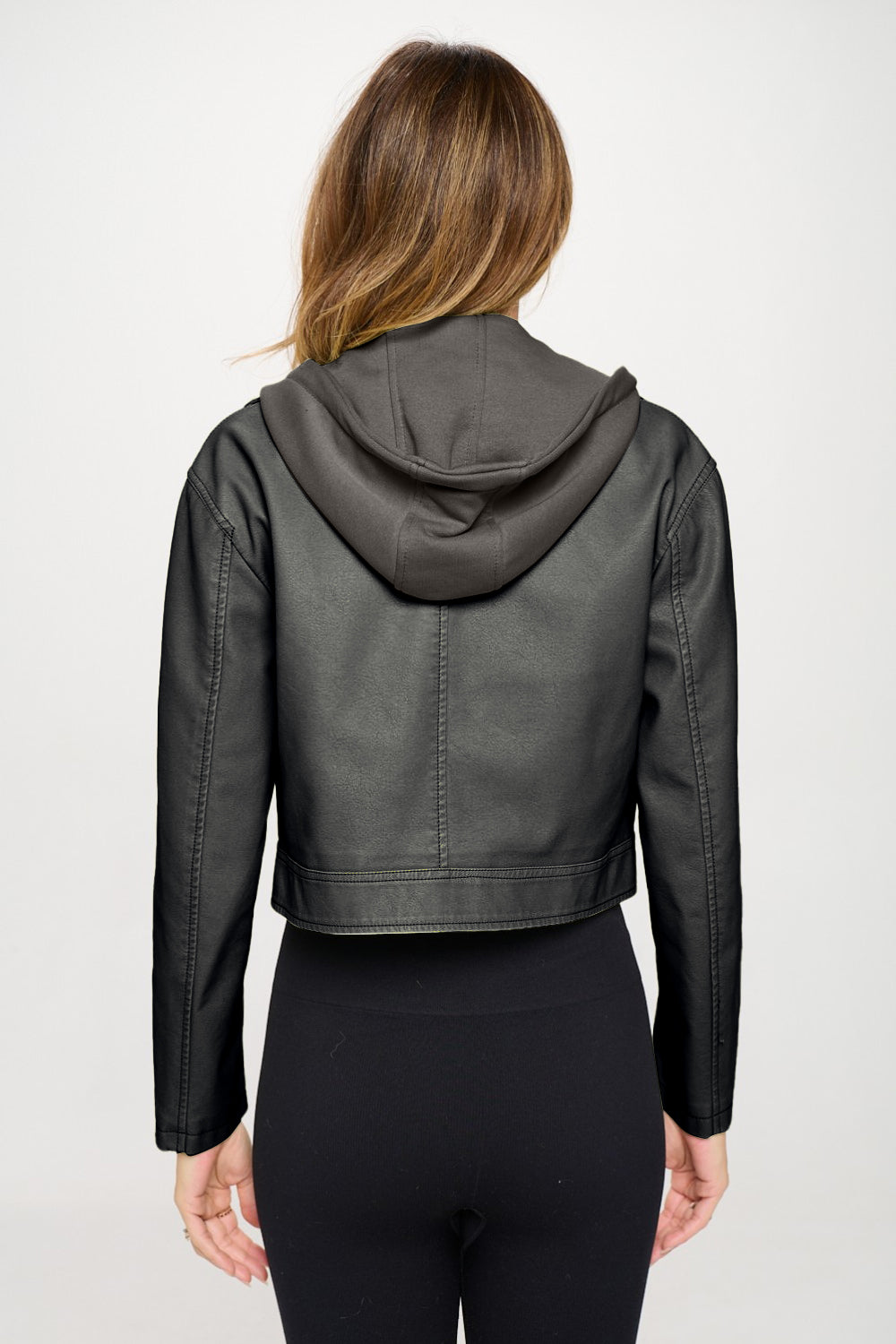 Coalition LA Snap Down Cropped Hooded Jacket Creative Chaos Boutique