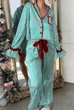 Load image into Gallery viewer, CANDY CANE LANE TOP AND PANTS PAJAMA SET **SHIPPING EXPECTED TO BEGIN ON DATE 11/16**
