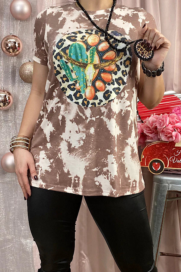 Bull Skull Jewel Top