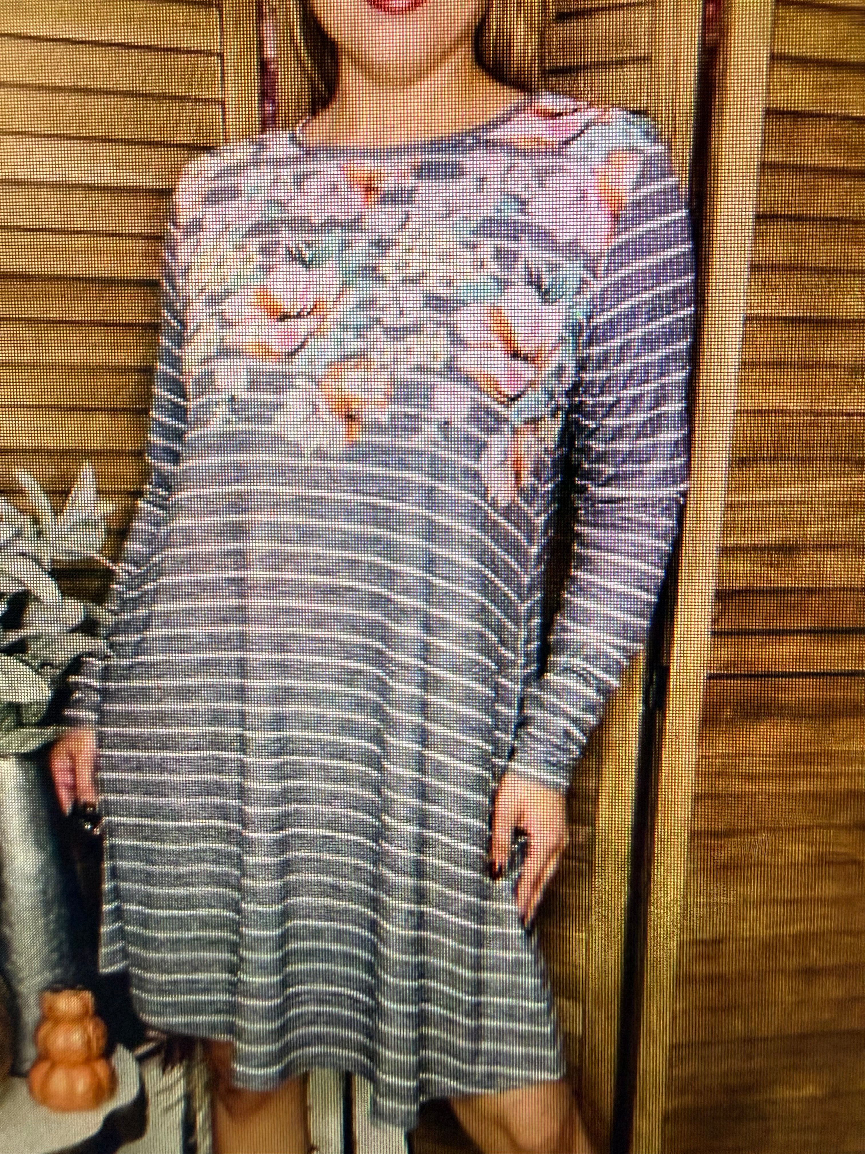 Gray Floral Dress