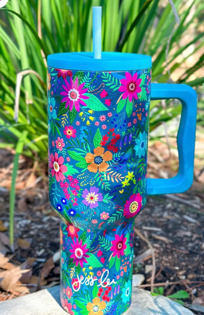Mystic Fields Floral Tumbler