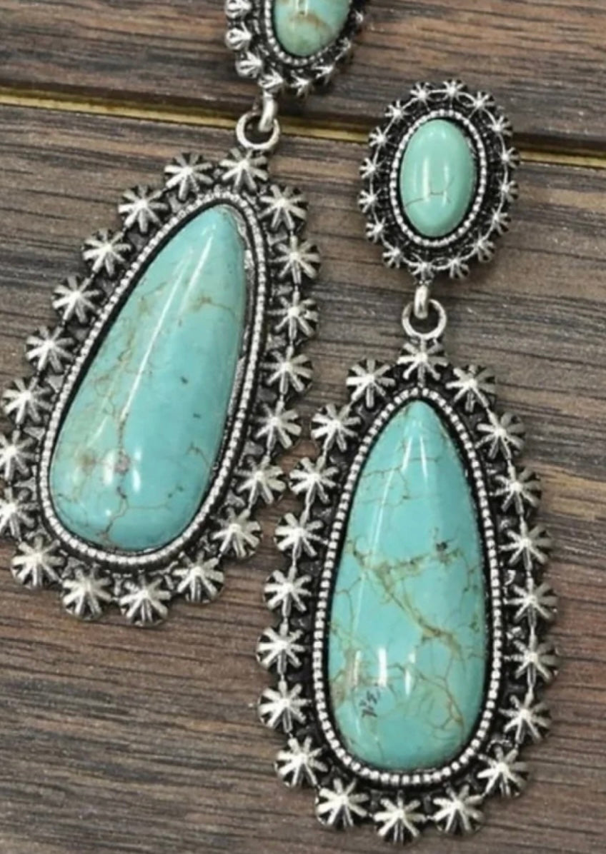 Artificial Turquoise Earrings