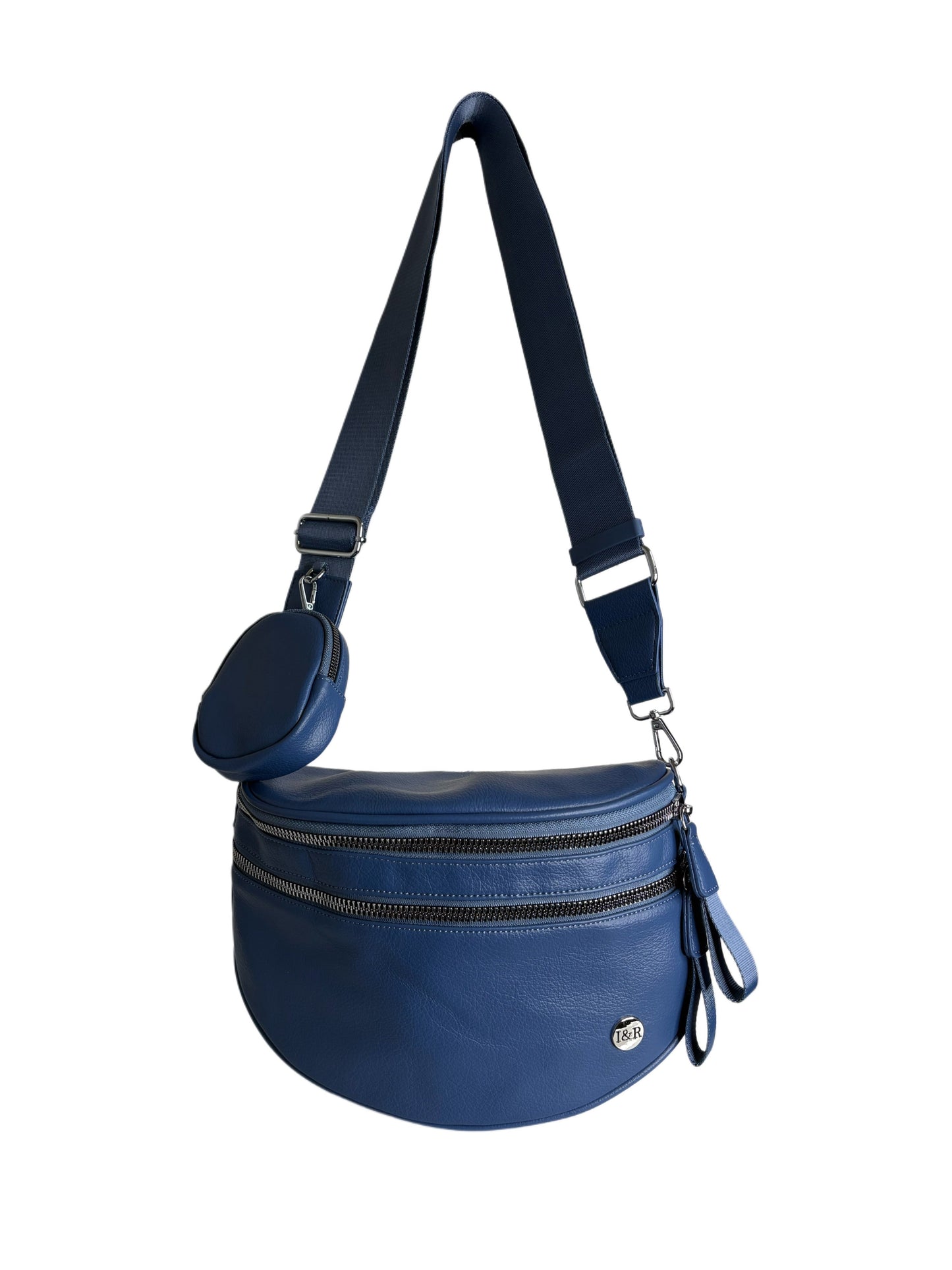 Iris June Best Version Faux Leather Bag (#8063) Detachable Strap Hip Bag with Coin Purse - By Iris & Rainbow