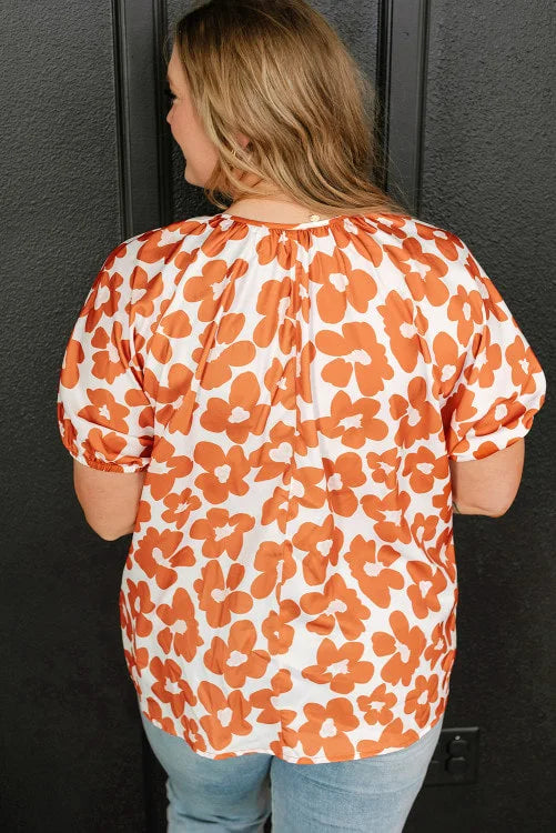 Plus Size Floral Top