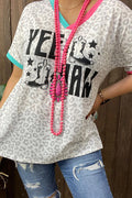 Yee Haw Leopard Top