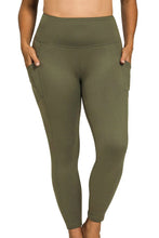Load image into Gallery viewer, Dark Olive Zenana Butter Leggings
