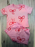 Pink Bows 2pc set