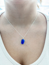 Load image into Gallery viewer, &quot;Shelly Seaglass&quot; Royal Silver Necklace
