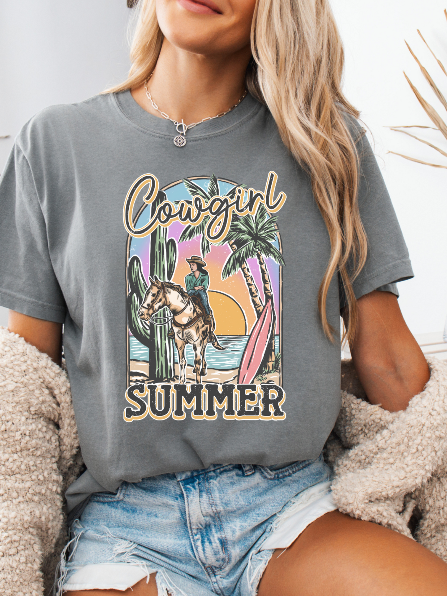 Cowgirl Summer Graphic Tee Willow Boutique