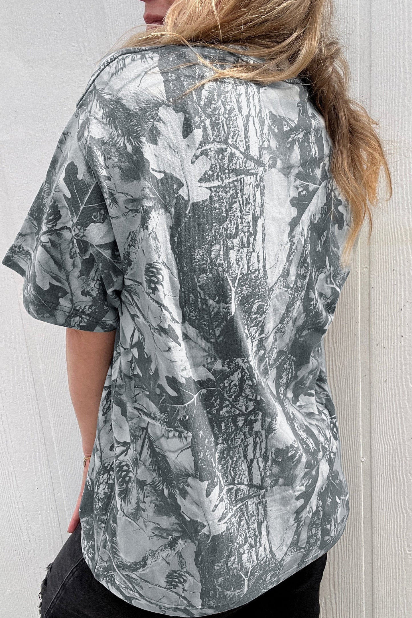 Pink Camo Woodland LOVE LIKE JESUS Casual Tee Unique Oils