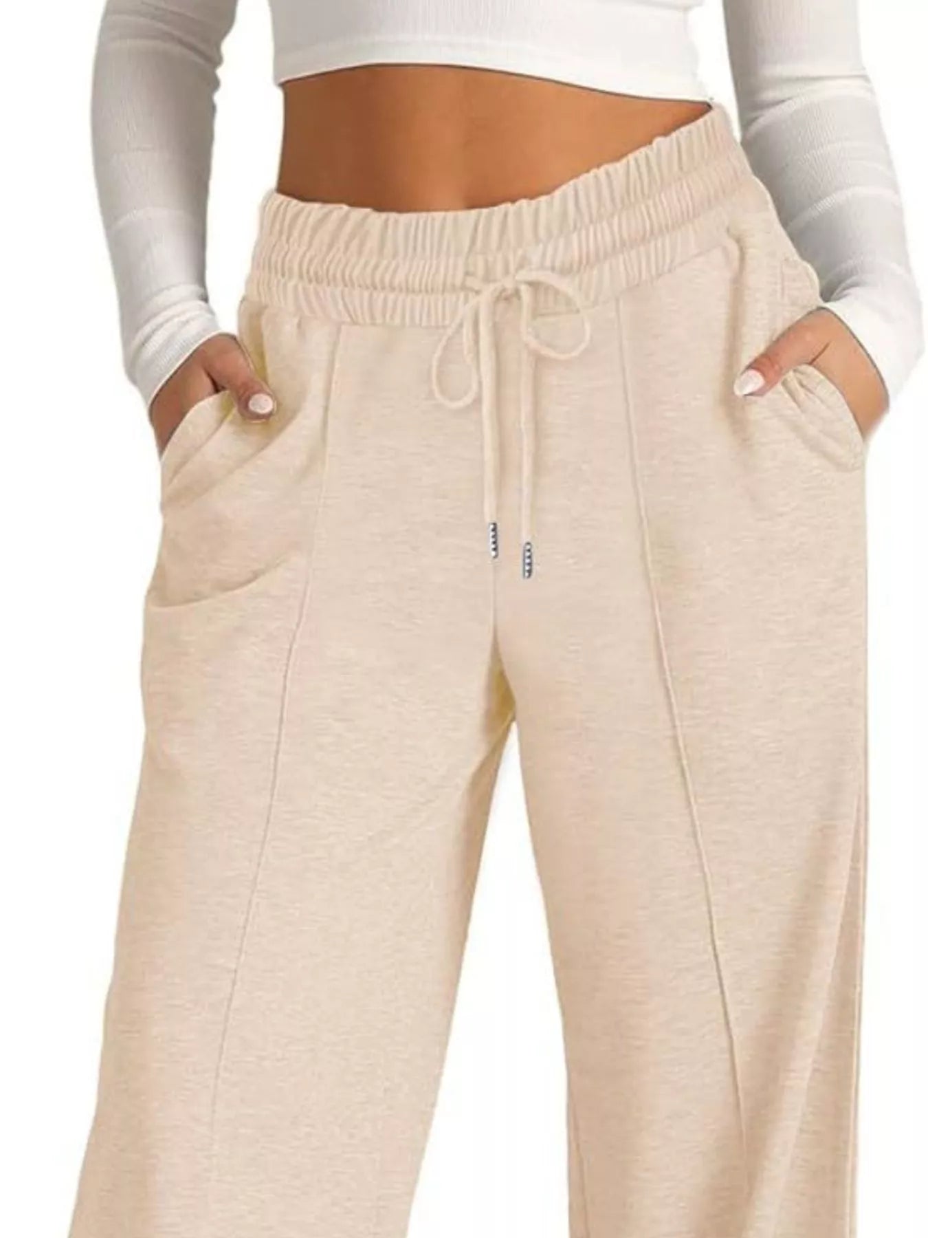 Wide Leg Drawstring Pants