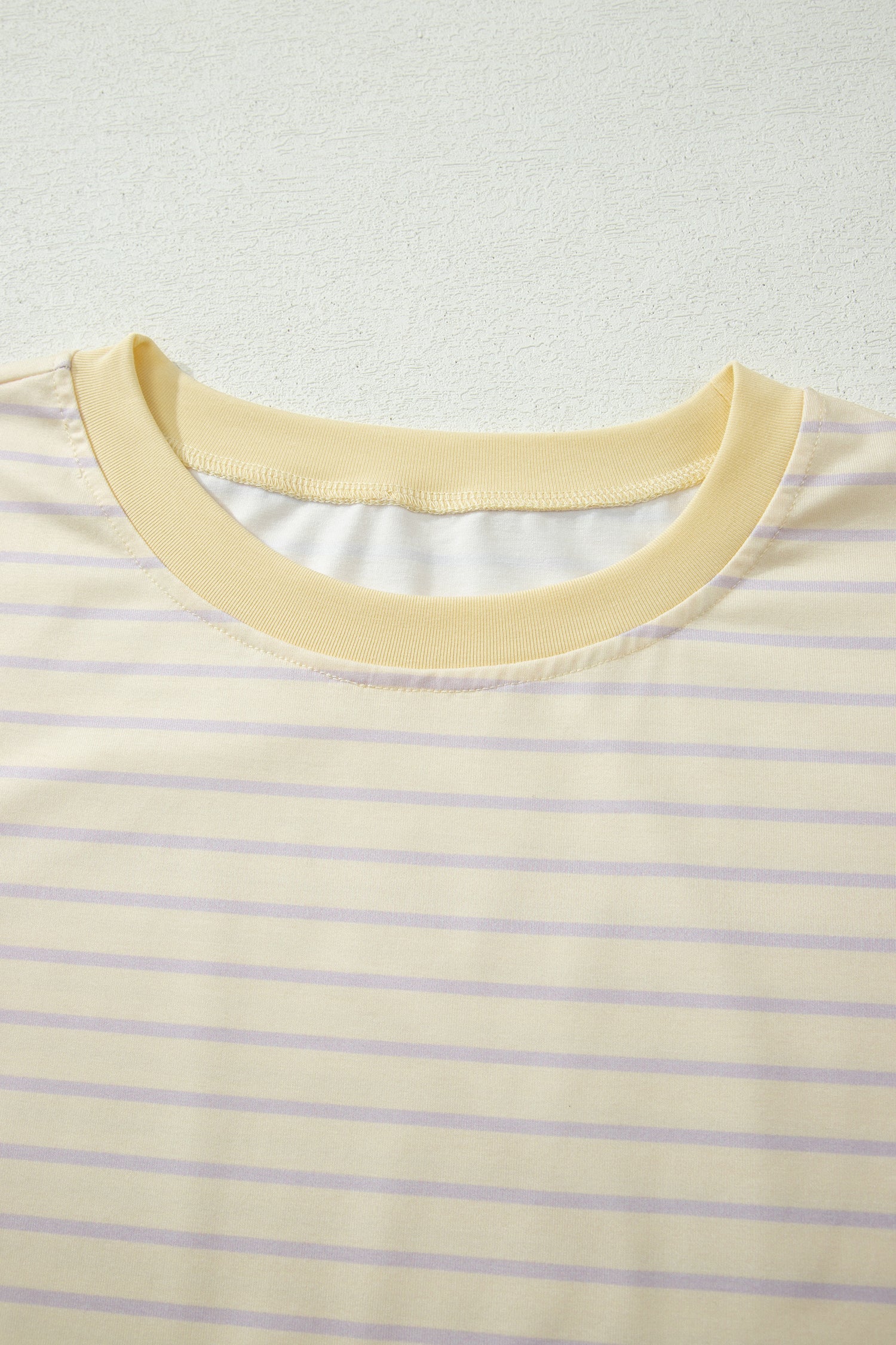 Yellow Stripe Relaxed Tee Drawstring Shorts 2pcs Outfit Unique Oils